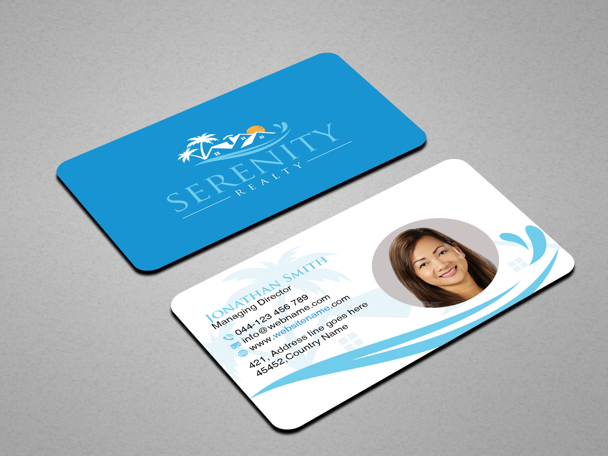 Business Card Design by Creations Box 2015 for Serenity Realty | Design #29598977