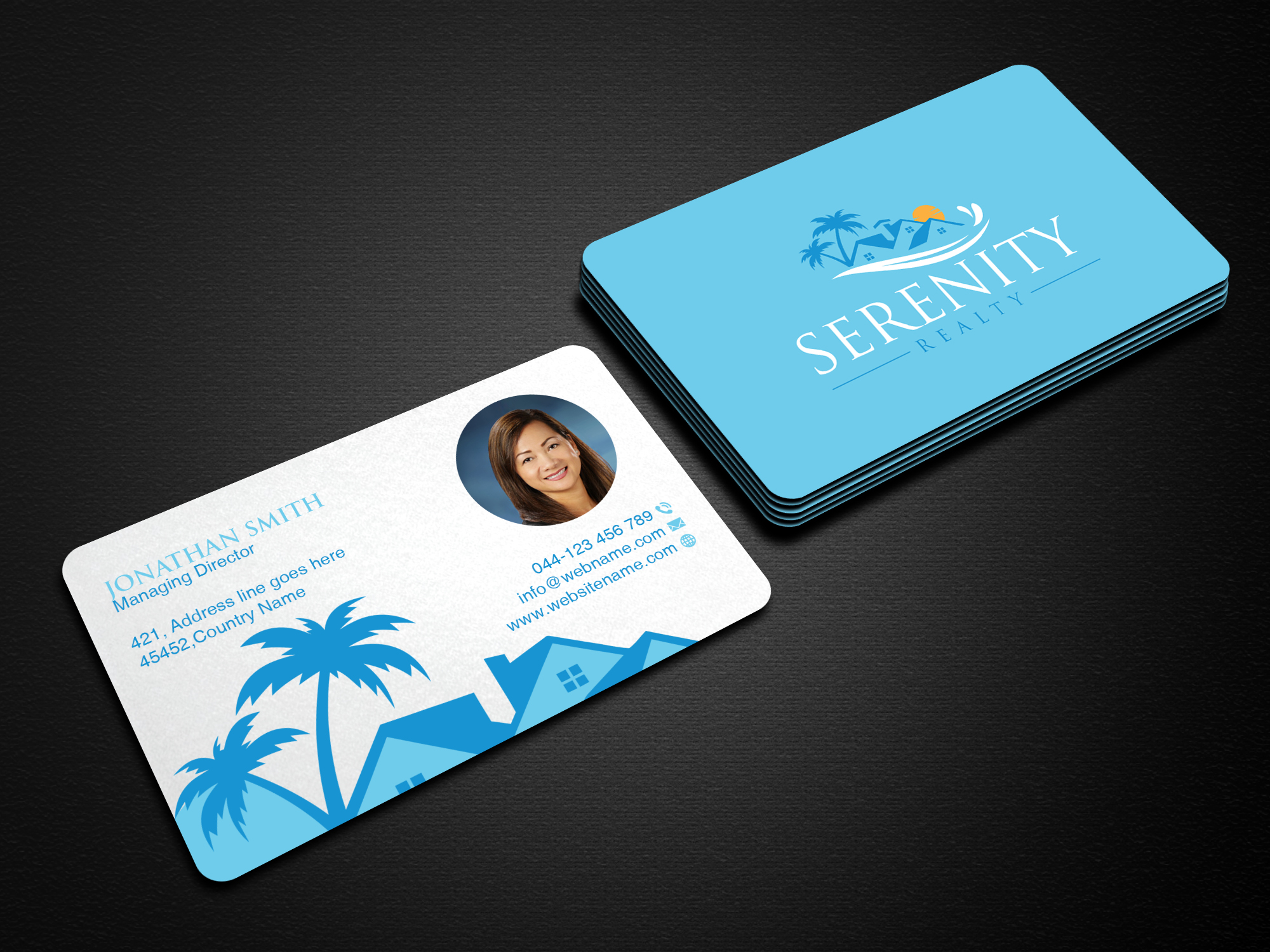 Business Card Design by Creations Box 2015 for Serenity Realty | Design #29598978