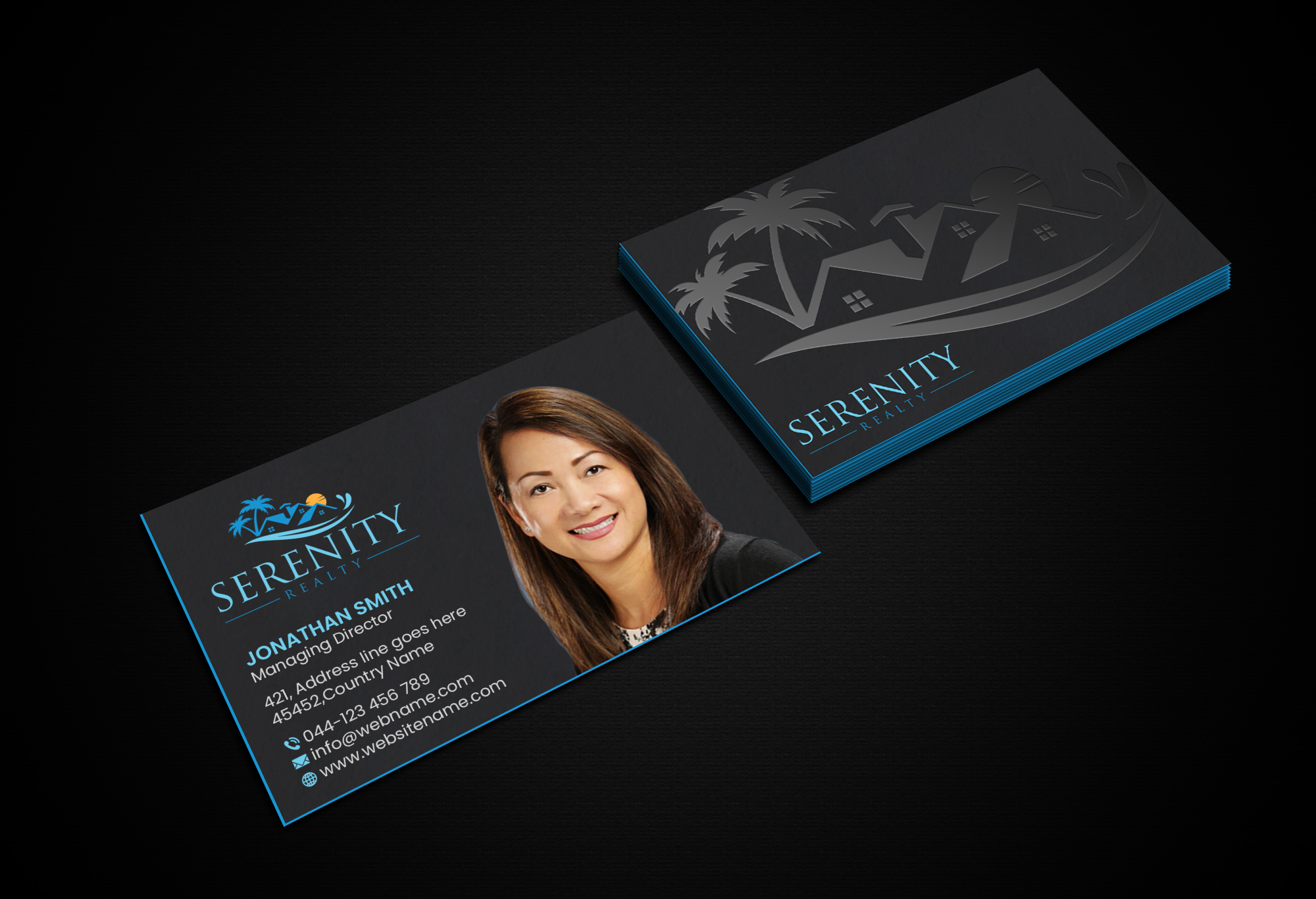Business Card Design by Creations Box 2015 for Serenity Realty | Design #29598985