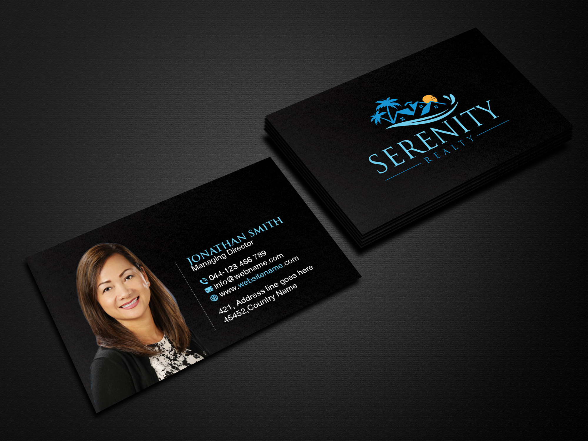 Diseño de Tarjeta de Presentación por Creations Box 2015 para Serenity Realty | Diseño #29598986