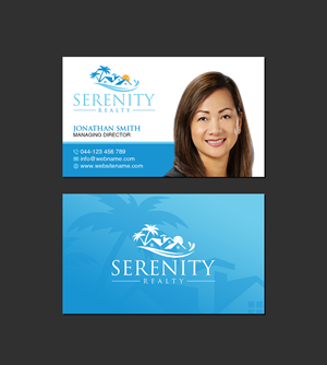 Diseño de Tarjeta de Presentación por Creations Box 2015 para Serenity Realty | Diseño: #29604113