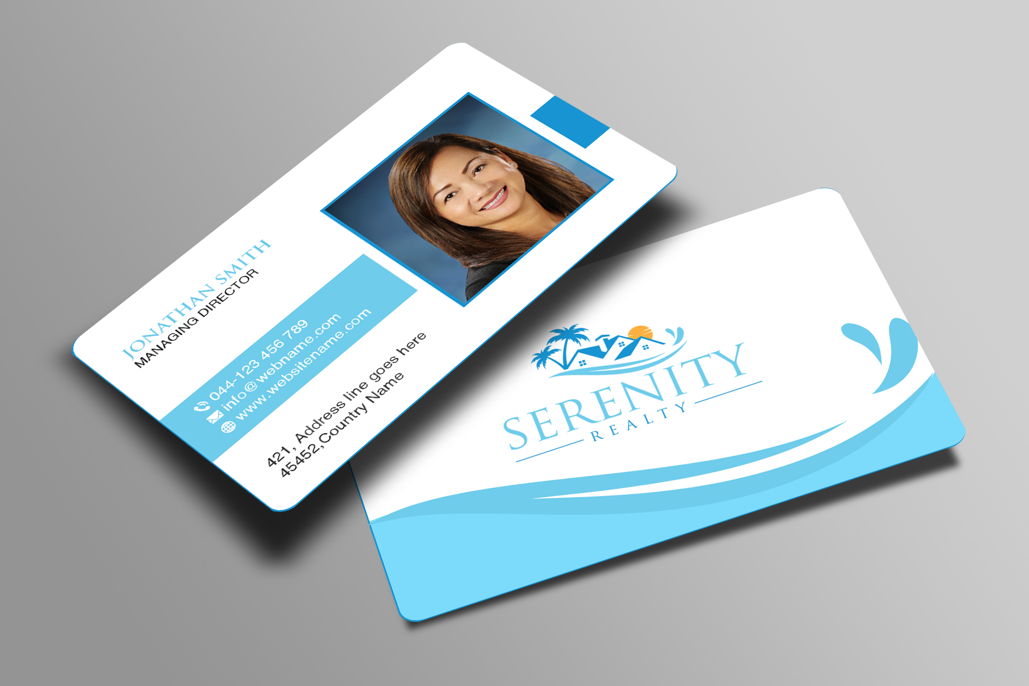 Business Card Design by Creations Box 2015 for Serenity Realty | Design #29604119