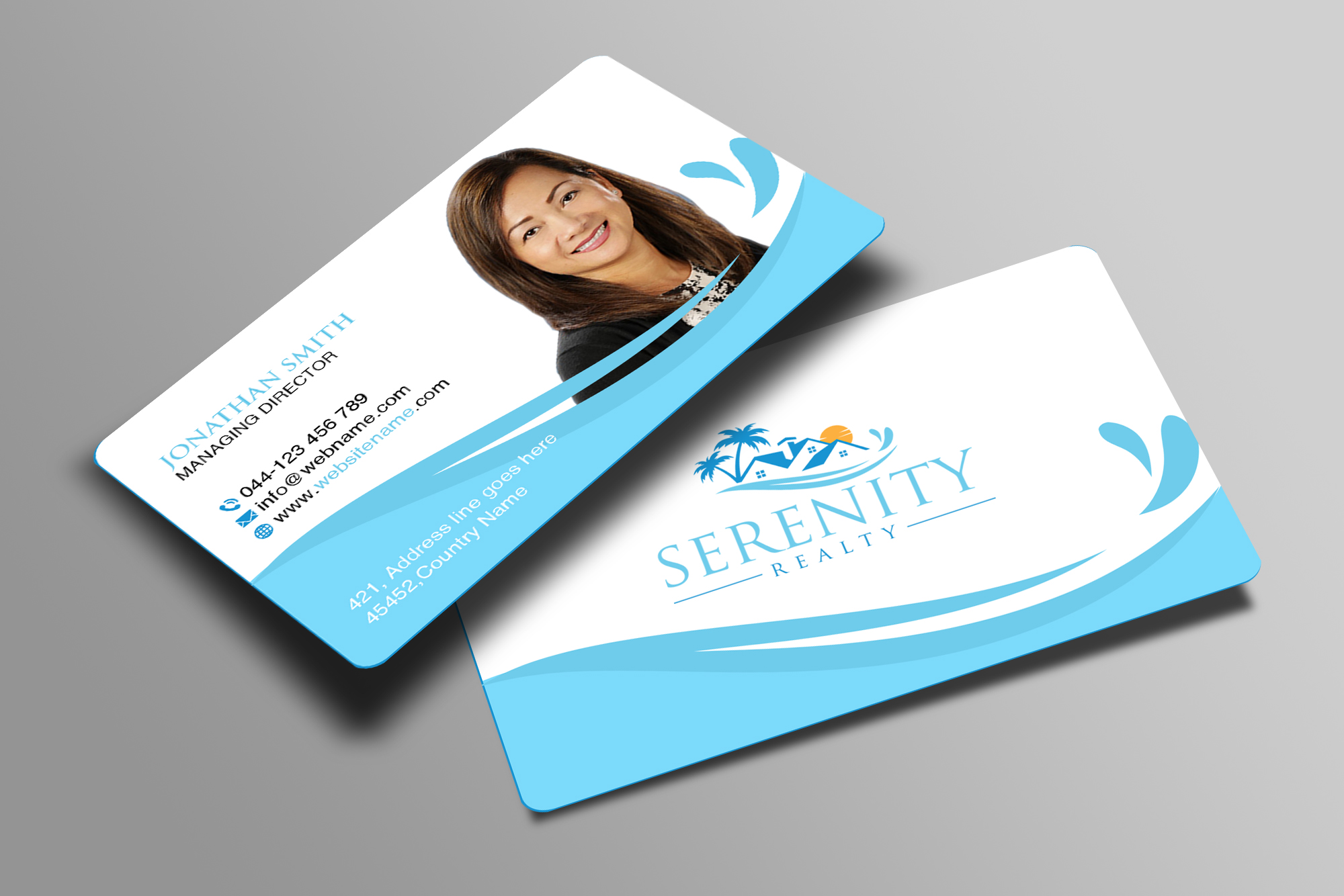 Diseño de Tarjeta de Presentación por Creations Box 2015 para Serenity Realty | Diseño #29604120