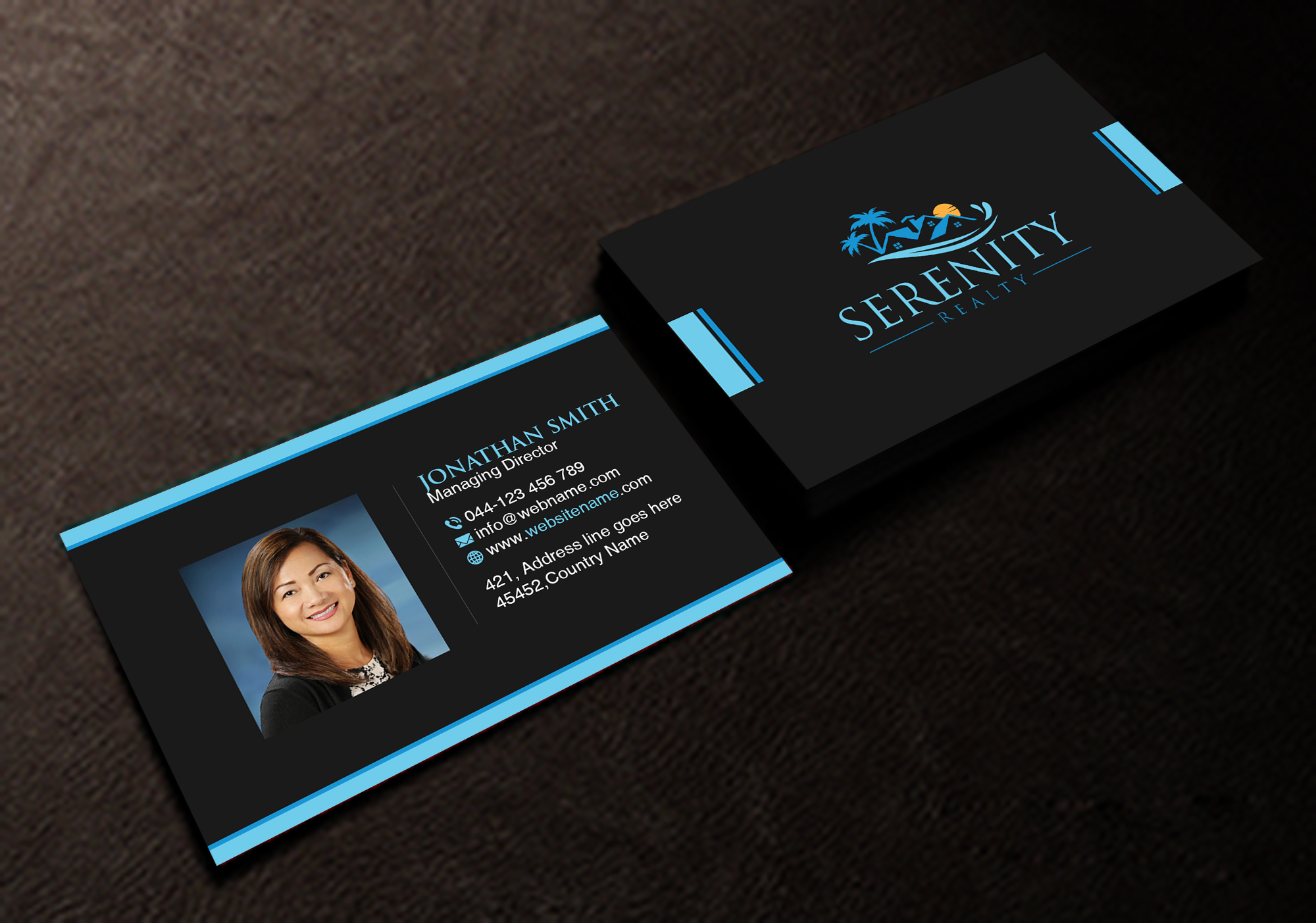 Business Card Design by Creations Box 2015 for Serenity Realty | Design #29604804