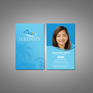 Business Card Design by Creations Box 2015 for Serenity Realty | Design: #29604809