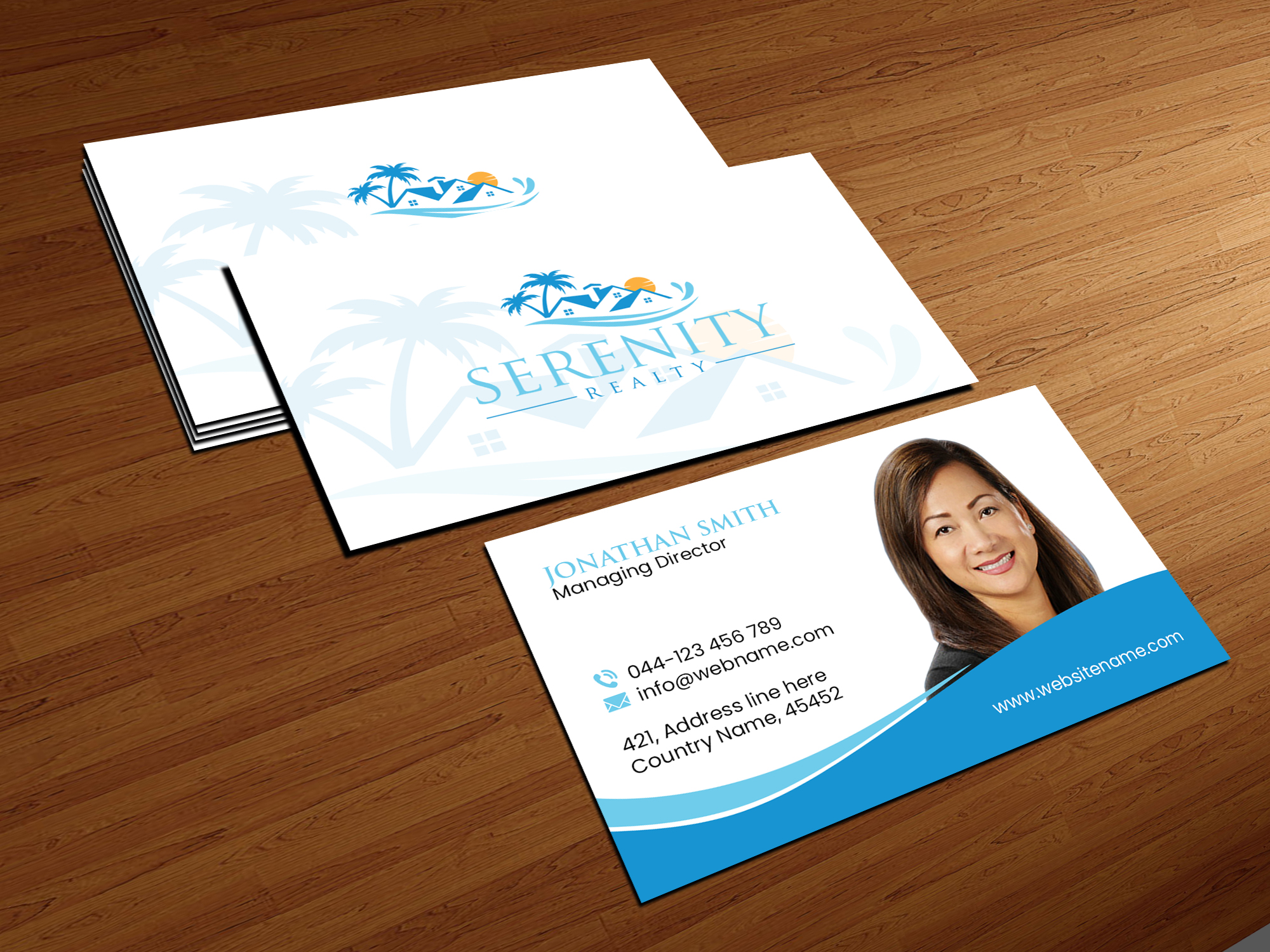 Business Card Design by Creations Box 2015 for Serenity Realty | Design #29604810