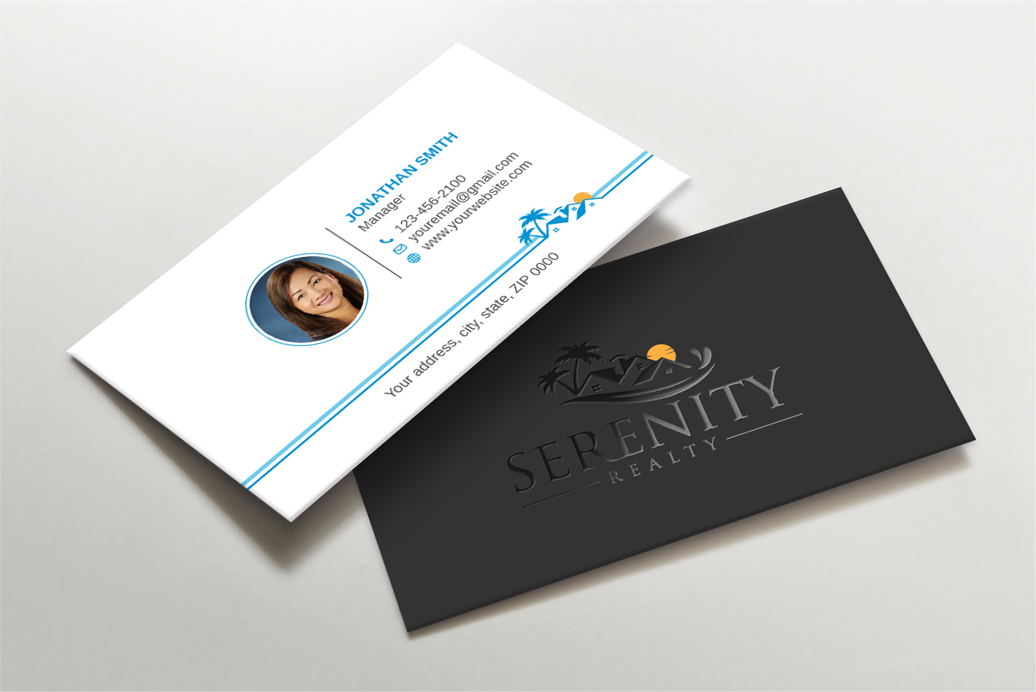 Business Card Design by LAXMI DESIGNHUB for Serenity Realty | Design #29602113