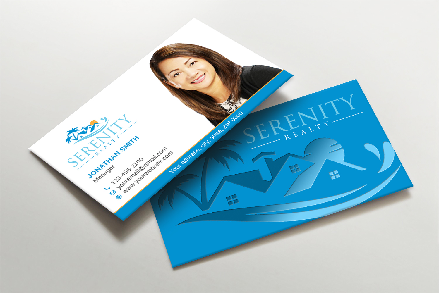 Diseño de Tarjeta de Presentación por LAXMI DESIGNHUB para Serenity Realty | Diseño #29602115