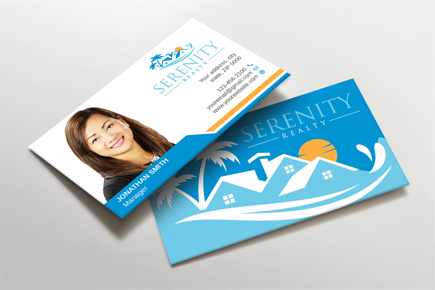 Diseño de Tarjeta de Presentación por LAXMI DESIGNHUB para Serenity Realty | Diseño #29602127