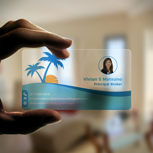 Diseño de Tarjeta de Presentación por Hidayah Design para Serenity Realty | Diseño: #29626562