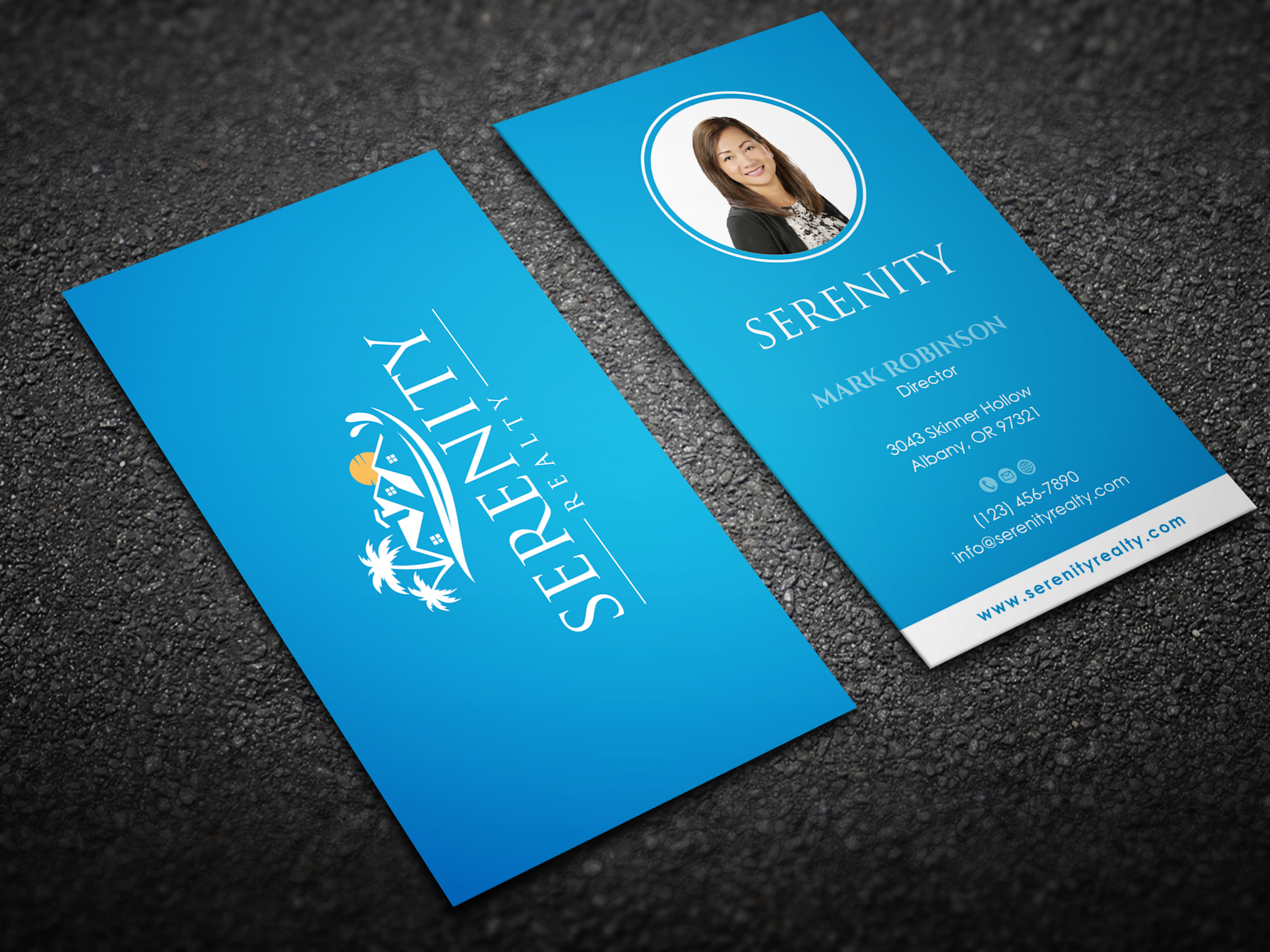 Business Card Design by Tripti Ranjan Gain for Serenity Realty | Design #29616225