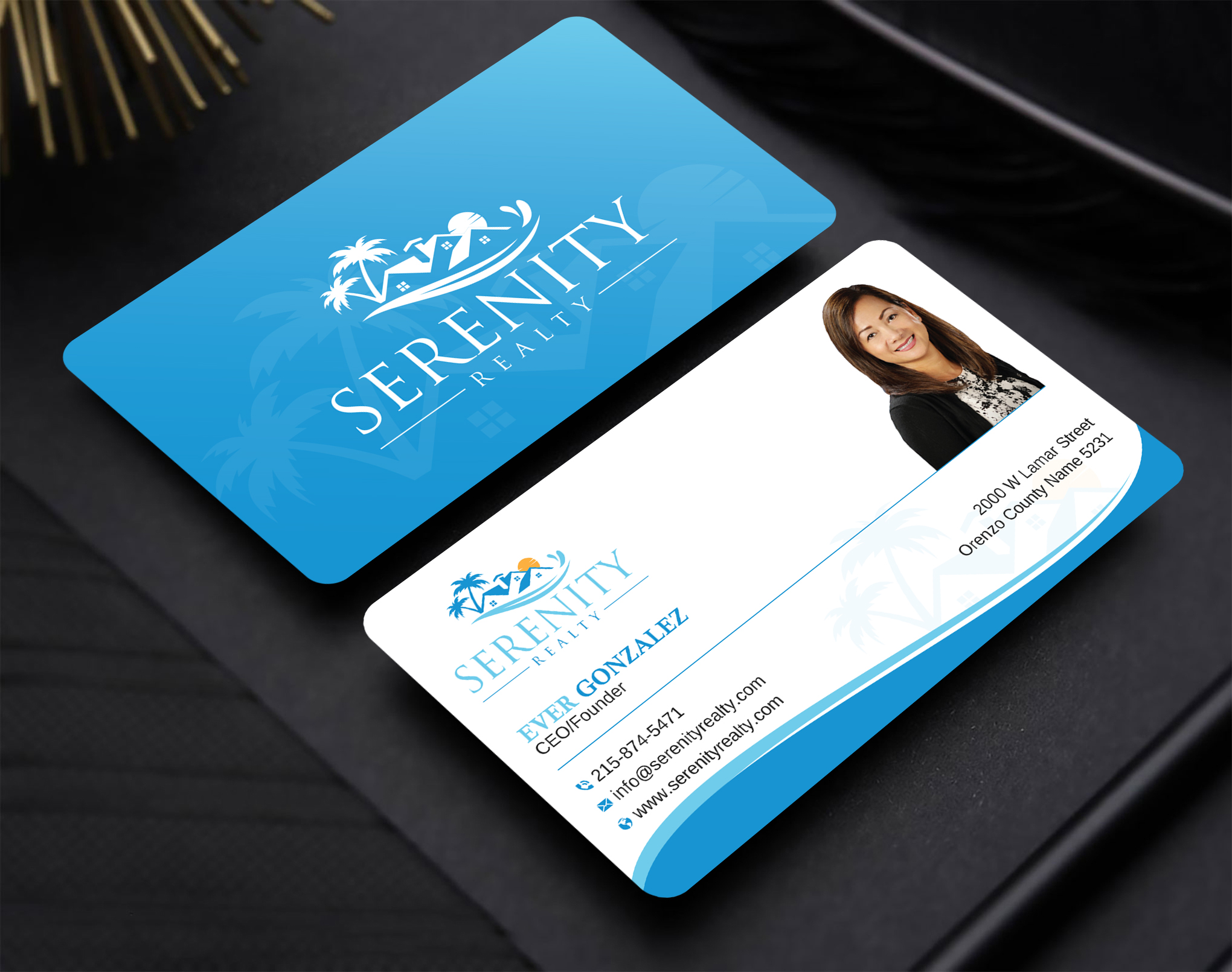 Business Card Design by Uttom 2 for Serenity Realty | Design #29593552