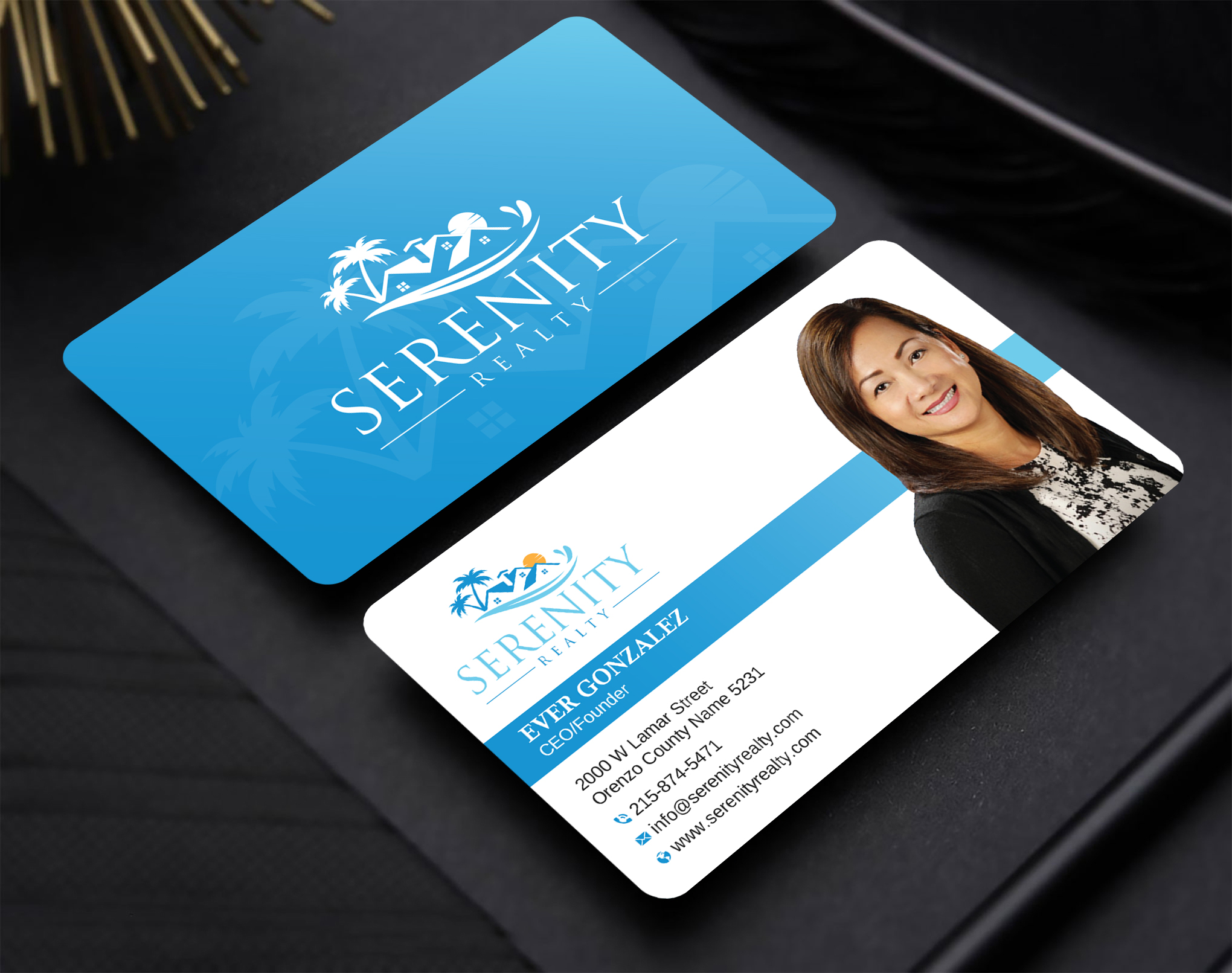 Business Card Design by Uttom 2 for Serenity Realty | Design #29593553
