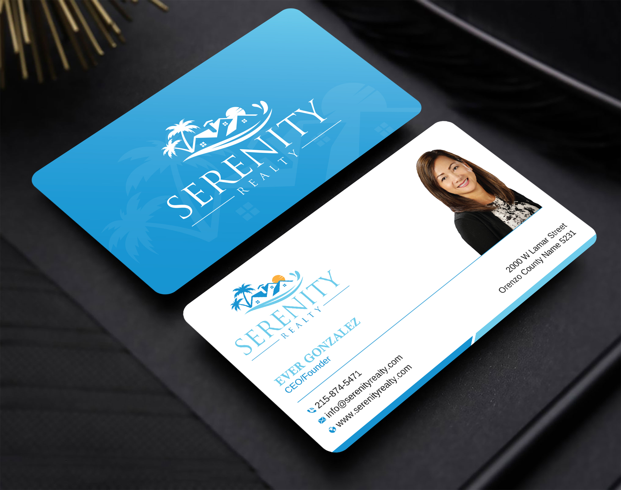 Diseño de Tarjeta de Presentación por Uttom 2 para Serenity Realty | Diseño #29593561