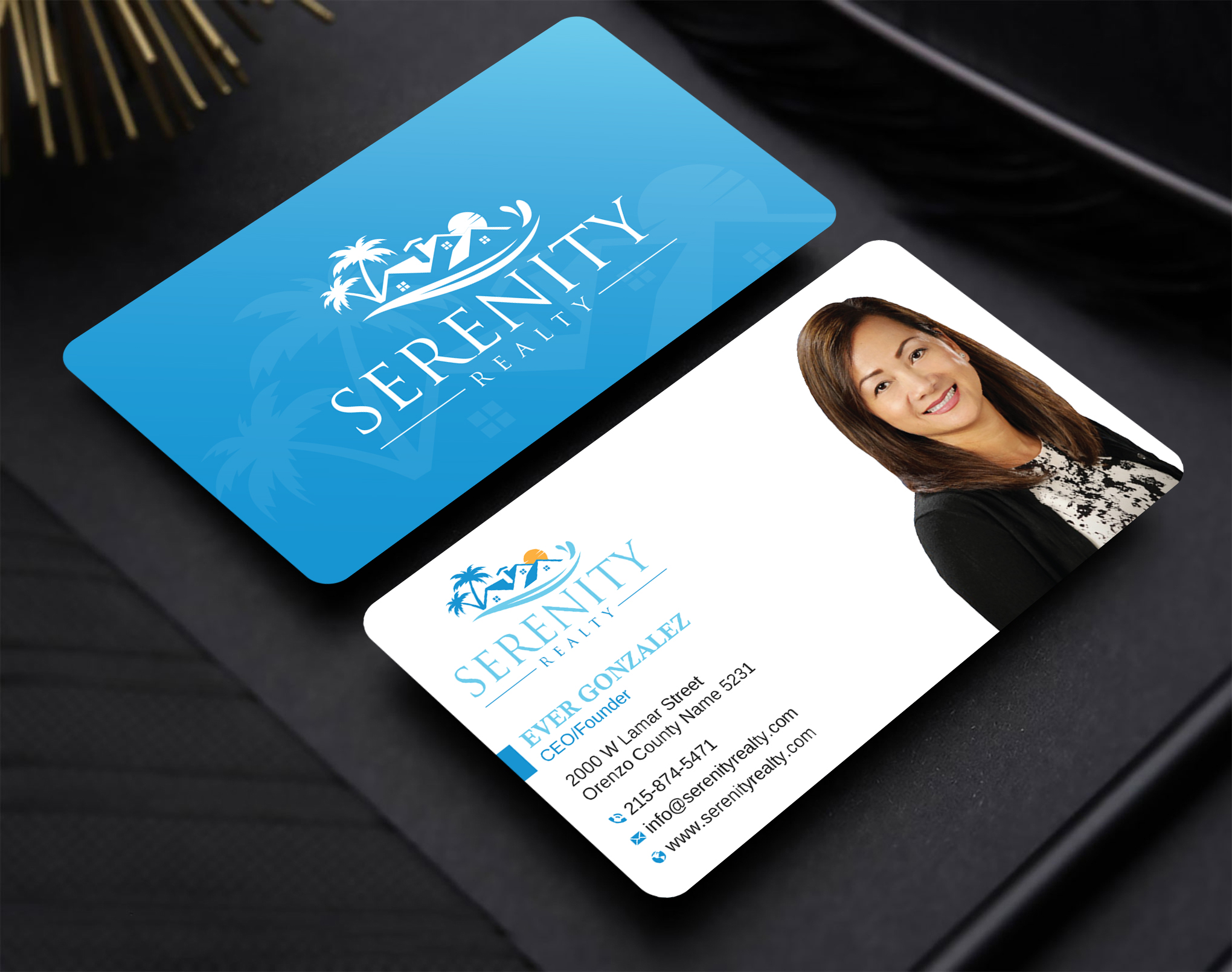 Business Card Design by Uttom 2 for Serenity Realty | Design #29593562