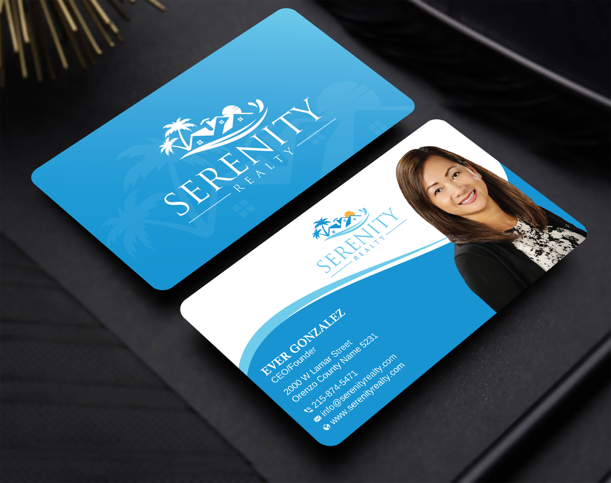 Business Card Design by Uttom 2 for Serenity Realty | Design #29593563