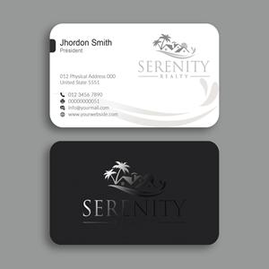 Diseño de Tarjeta de Presentación por Branding_BD para Serenity Realty | Diseño: #29609038