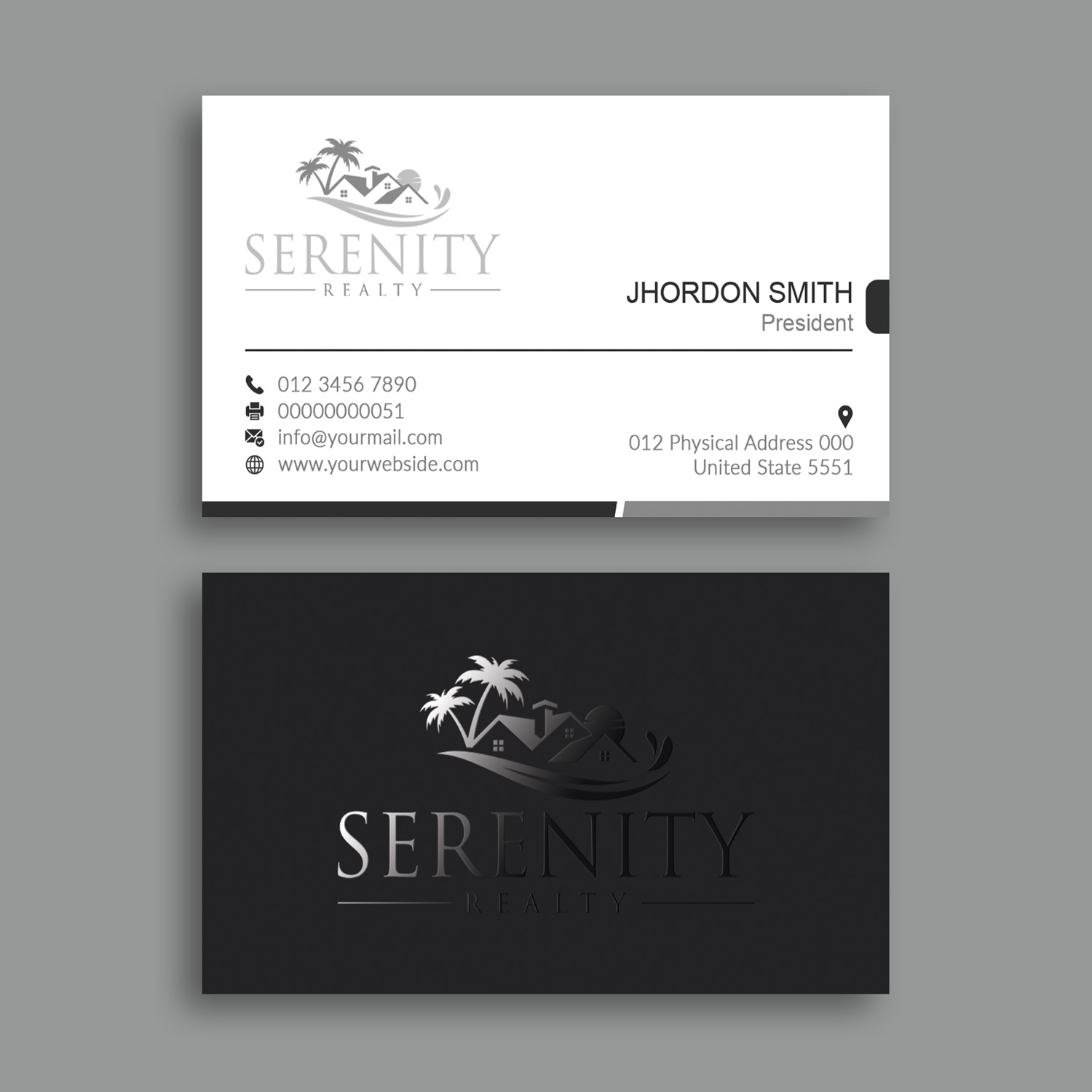 Business Card Design by Branding_BD for Serenity Realty | Design #29609090