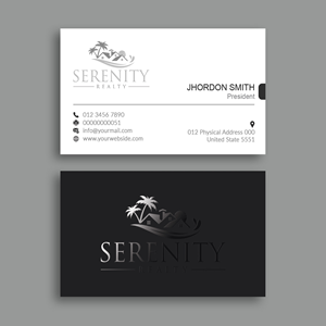 Diseño de Tarjeta de Presentación por Branding_BD para Serenity Realty | Diseño: #29614232