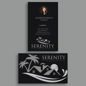 Diseño de Tarjeta de Presentación por Branding_BD para Serenity Realty | Diseño: #29614388
