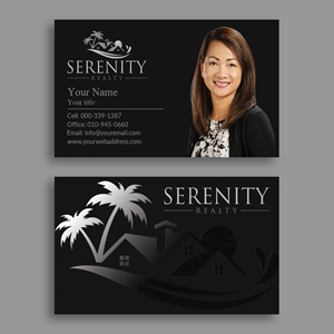 Diseño de Tarjeta de Presentación por Branding_BD para Serenity Realty | Diseño: #29614441