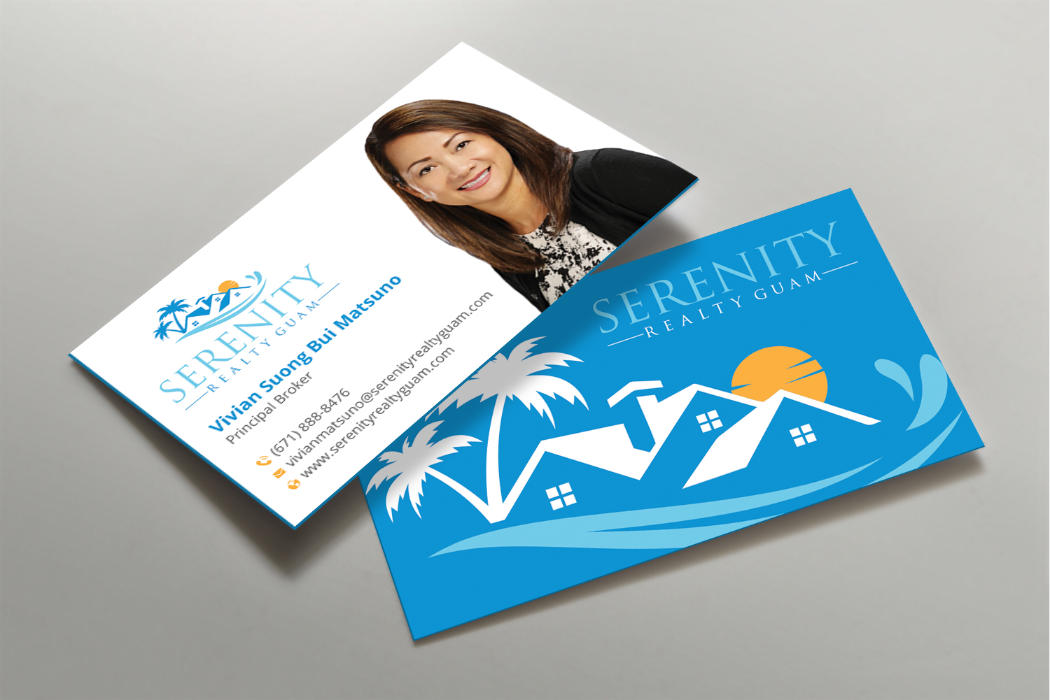 Business Card Design by DesignShout for Serenity Realty | Design #29608583