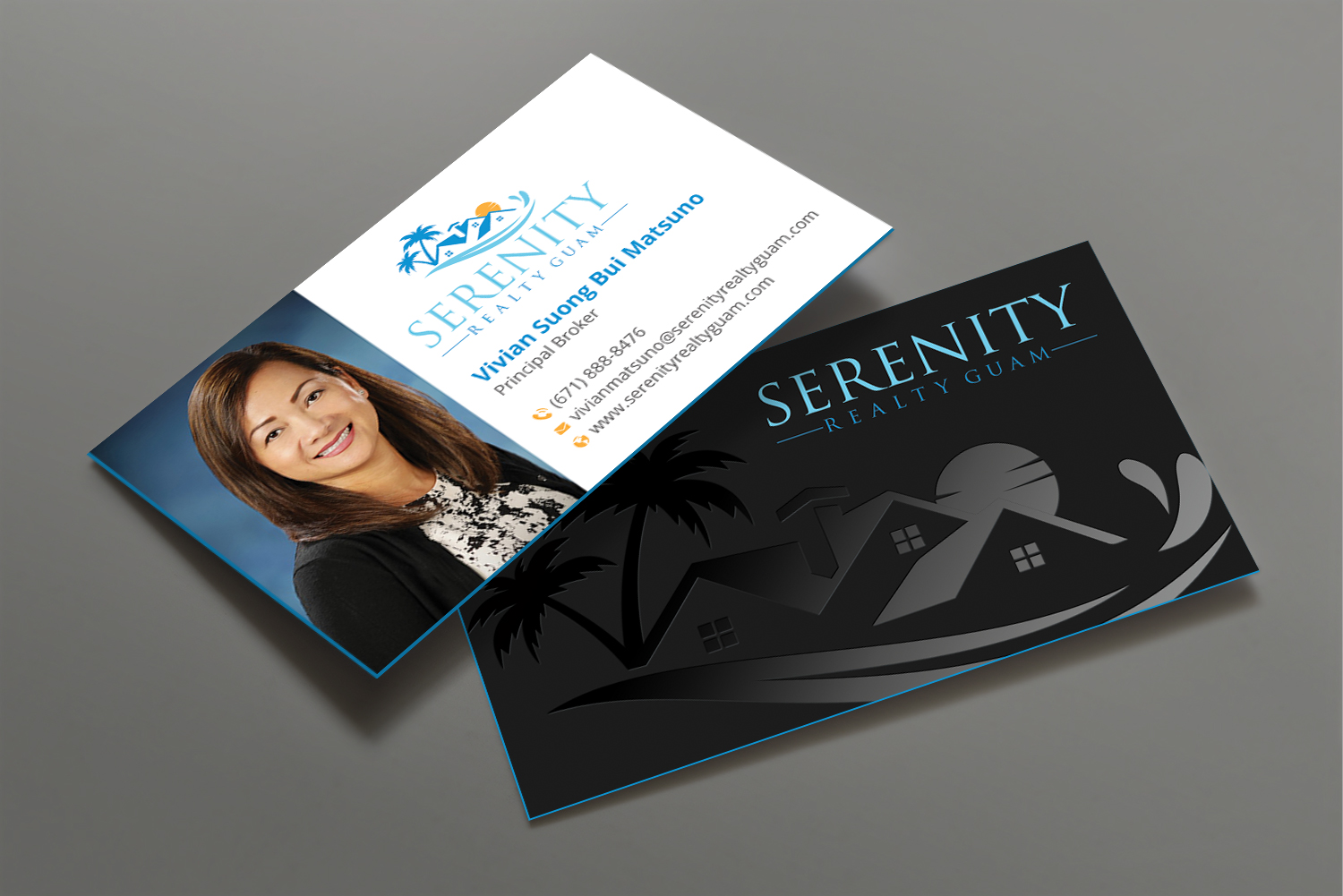 Diseño de Tarjeta de Presentación por DesignShout para Serenity Realty | Diseño #29608736