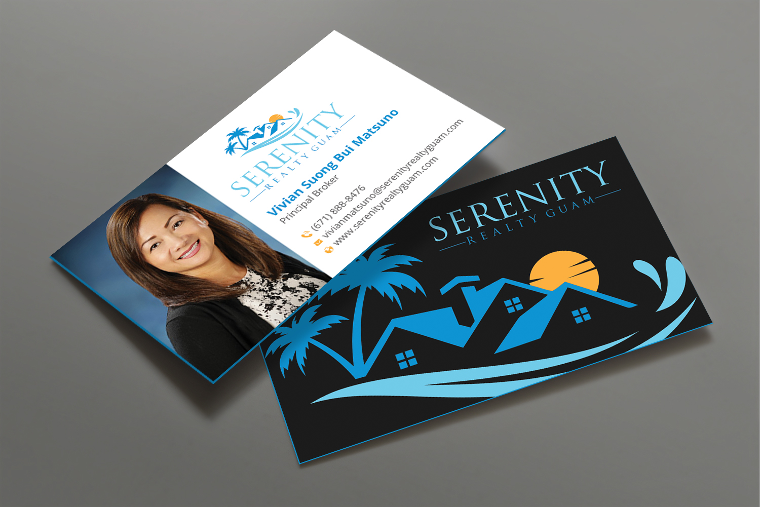 Diseño de Tarjeta de Presentación por DesignShout para Serenity Realty | Diseño #29608738