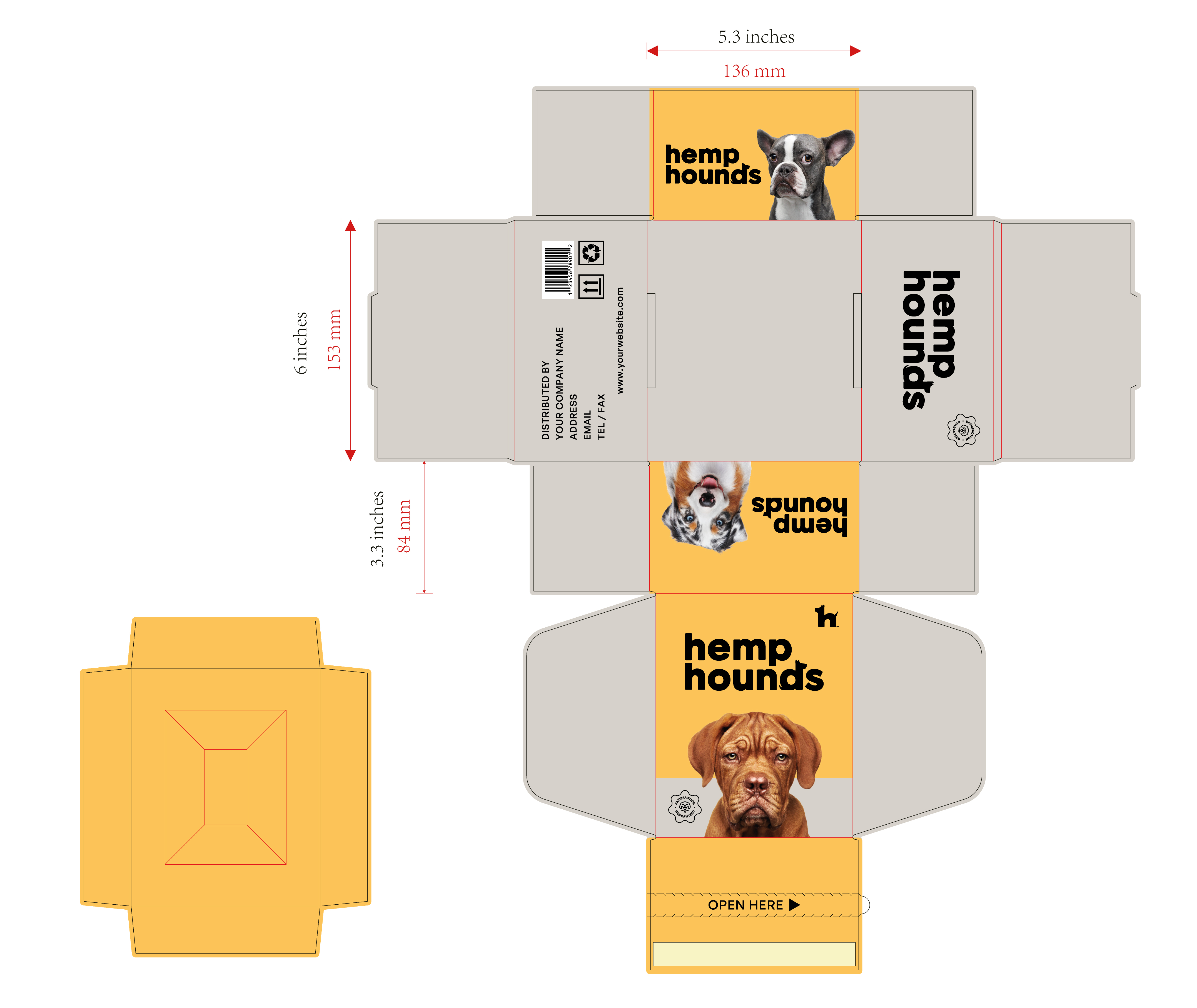 Diseño de Empaque por madhushan_one para Hemp Hounds Llc | Diseño #29726153