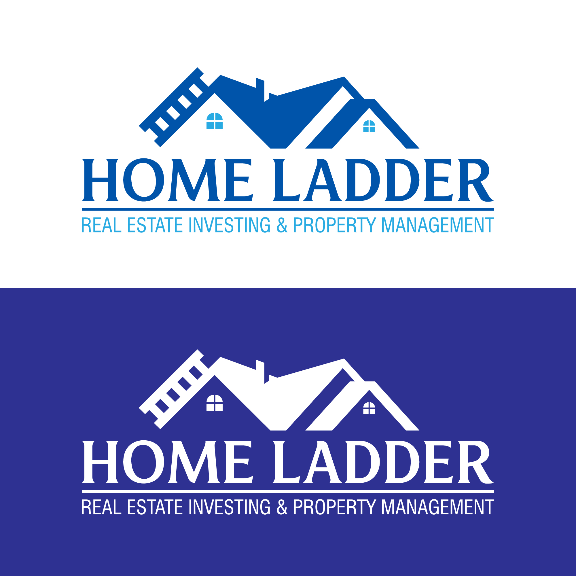 Image showcasing Elegant, Playful, Property Management and Real Estate Logo Design for Home Ladder by KENGZ ...