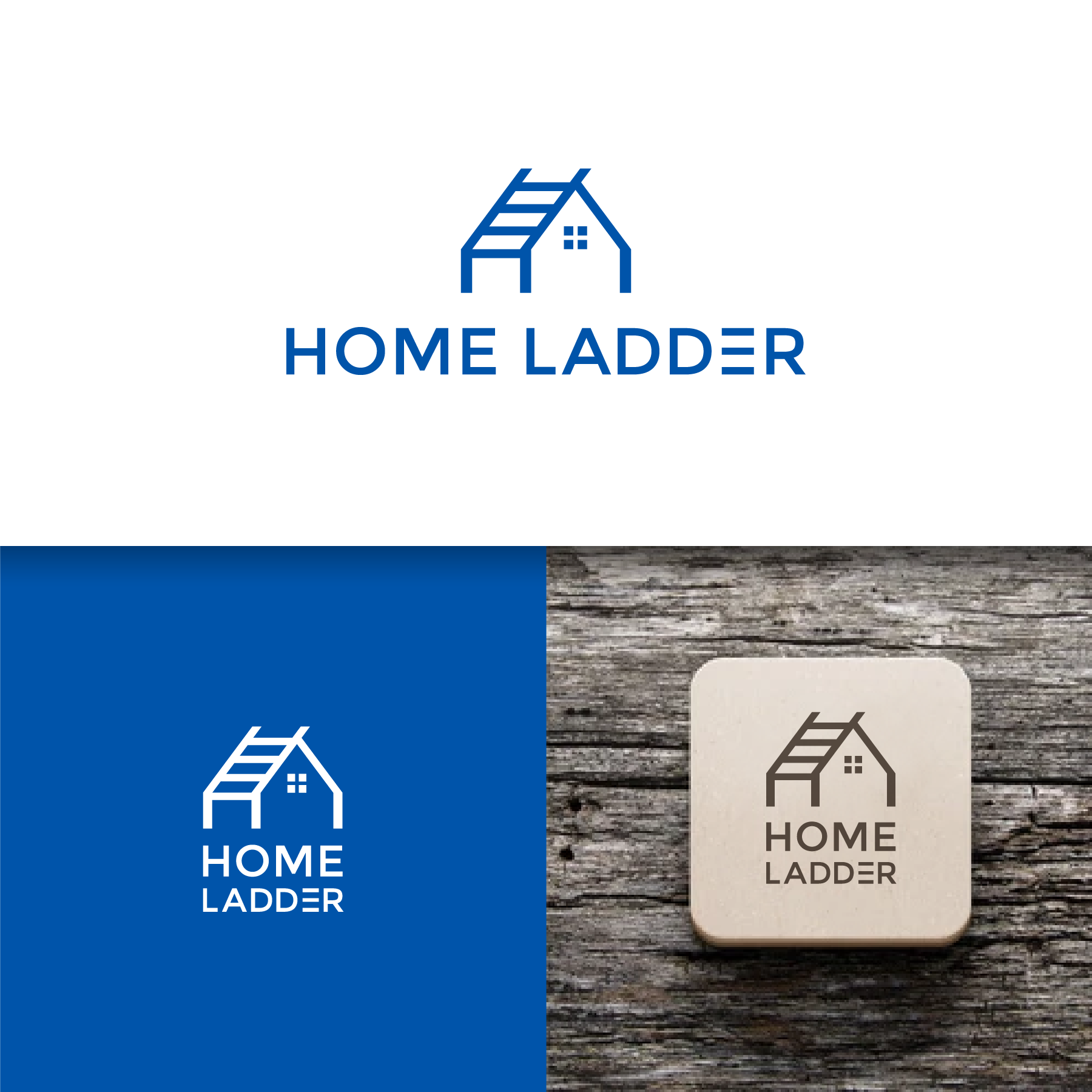 Logo Design by TAQ for Home Ladder | Design #29630952
