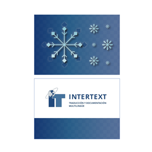 Diseño de Tarjeta de Felicitación por BatJazzStudio para INTERTEXT Traducción y documentación multilingüe, S.L. | Diseño #29608890