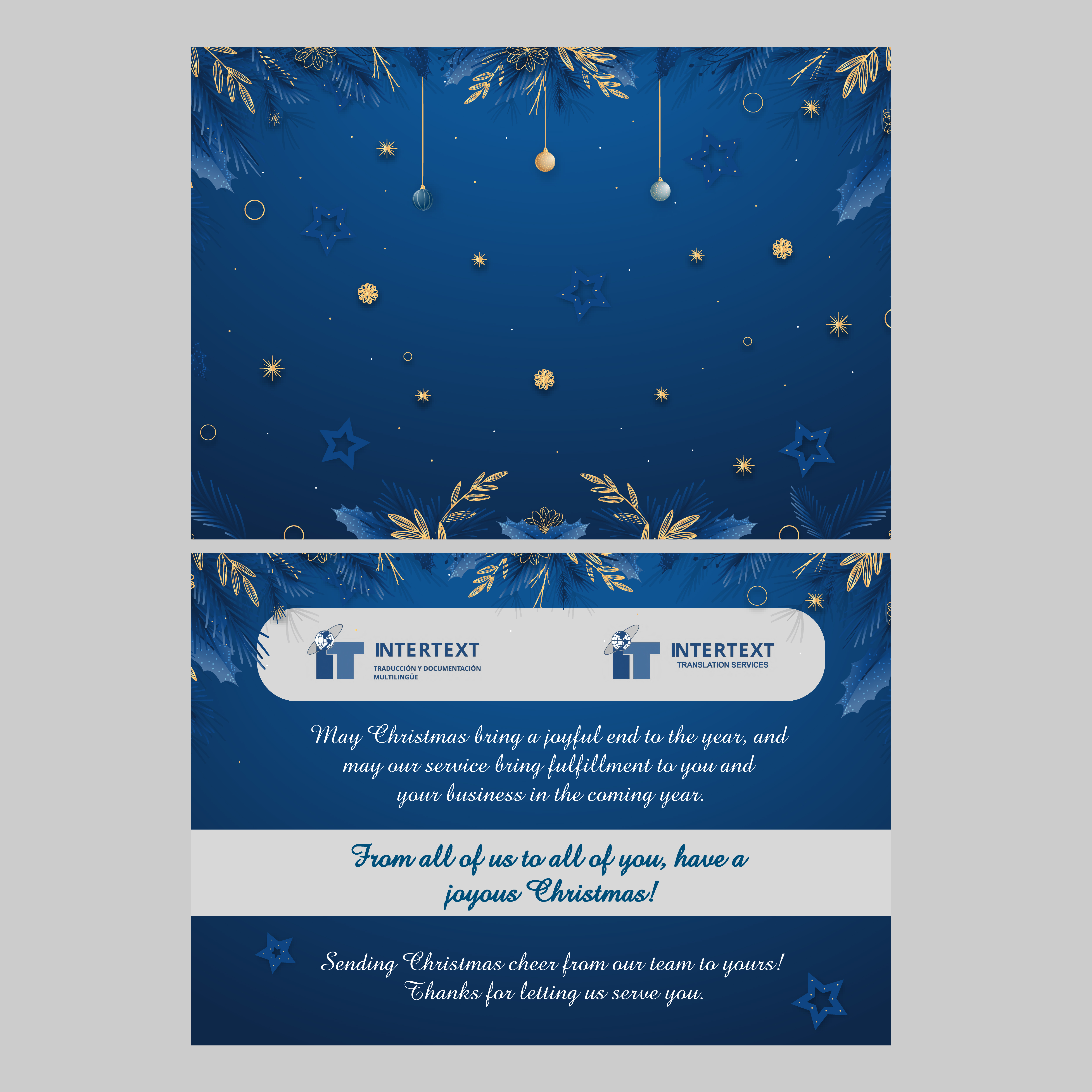 Diseño de Tarjeta de Felicitación por Coloring Studio para INTERTEXT Traducción y documentación multilingüe, S.L. | Diseño #29618267