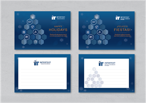 Greeting Card Design by alex989 for INTERTEXT Traducción y documentación multilingüe, S.L. | Design: #29668447