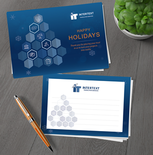 Greeting Card Design by alex989 for INTERTEXT Traducción y documentación multilingüe, S.L. | Design: #29678277