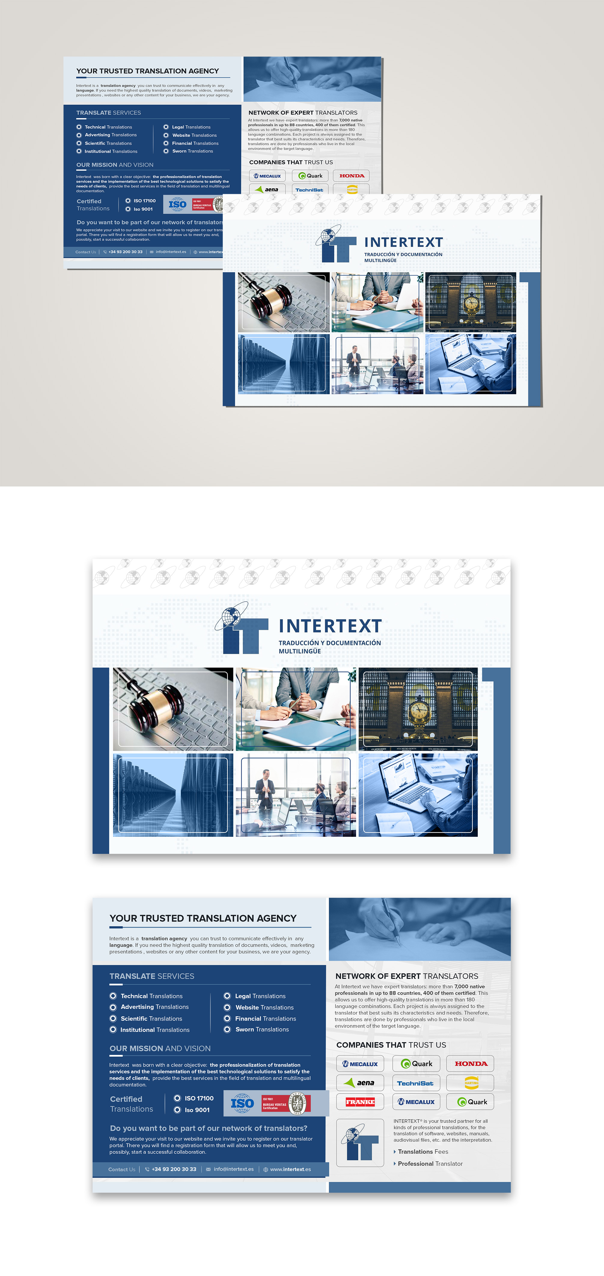 Greeting Card Design by debdesign for INTERTEXT Traducción y documentación multilingüe, S.L. | Design #29606859