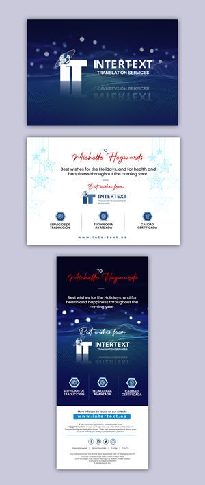 Greeting Card Design by debdesign for INTERTEXT Traducción y documentación multilingüe, S.L. | Design: #29610001