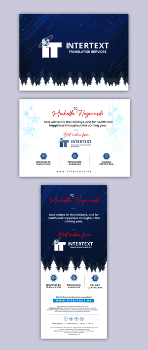 Diseño de Tarjeta de Felicitación por debdesign para INTERTEXT Traducción y documentación multilingüe, S.L. | Diseño: #29610002