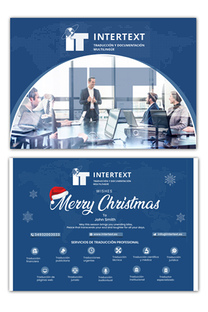 Diseño de Tarjeta de Felicitación por debdesign para INTERTEXT Traducción y documentación multilingüe, S.L. | Diseño: #29610191