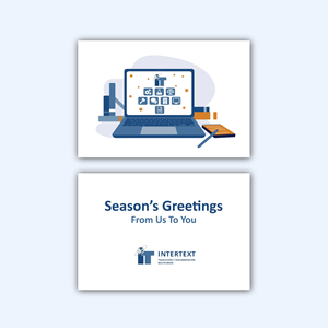 Greeting Card Design by Bidita Saha for INTERTEXT Traducción y documentación multilingüe, S.L. | Design: #29633343