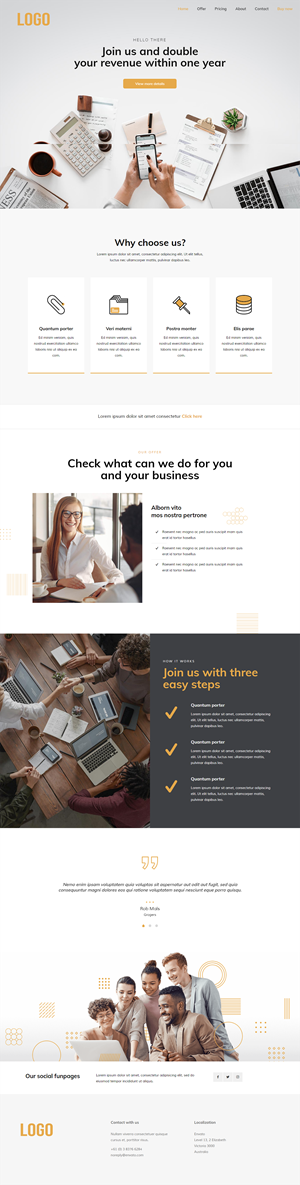 Web Design by Sergio D for this project | Design: #29613130