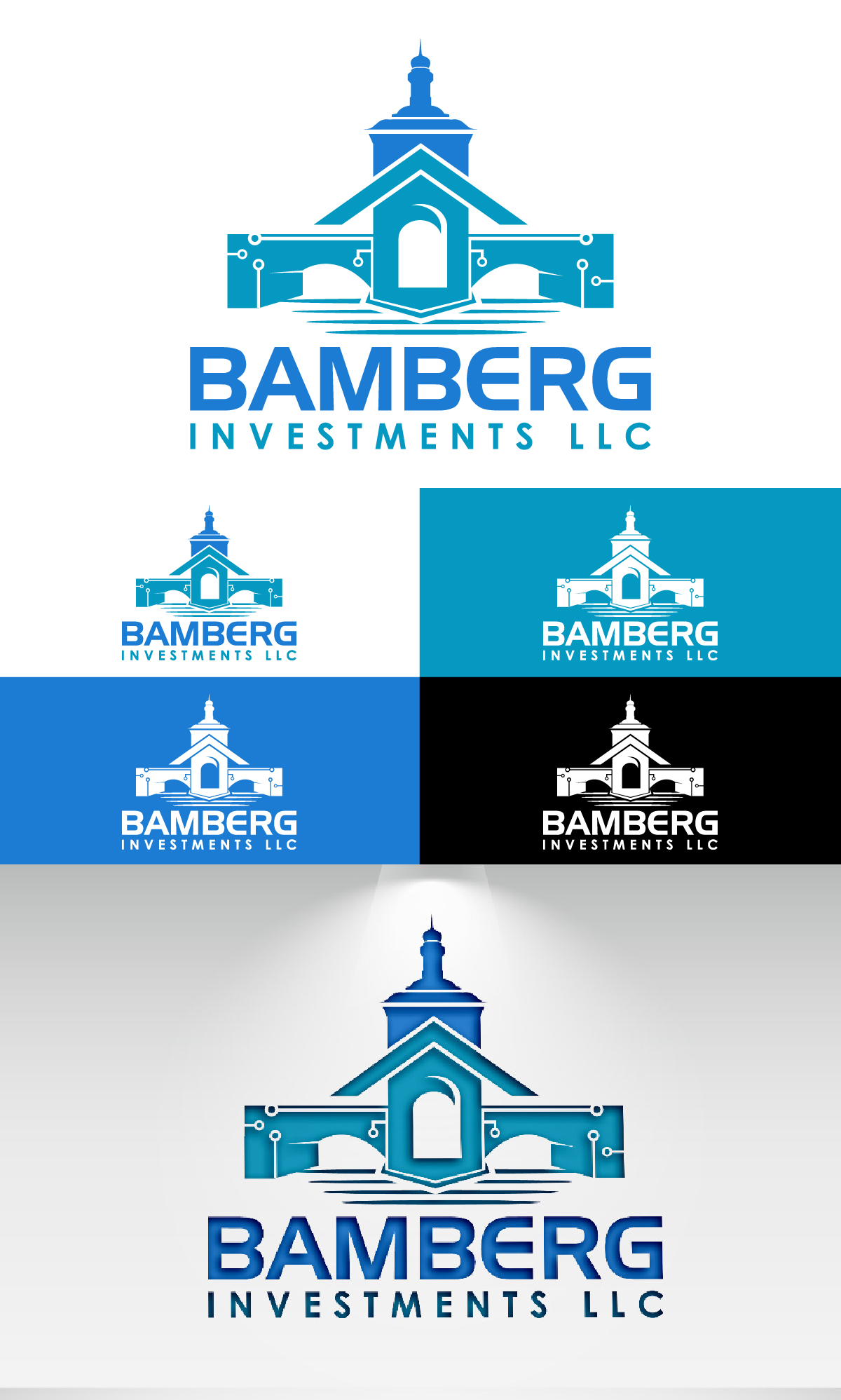 Serious, Modern Logo Design for Bamberg Investments by DesignLima