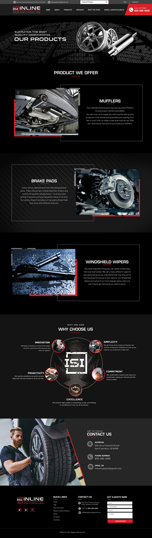 Wix Design by Blue Sparrow for this project | Design: #29683548