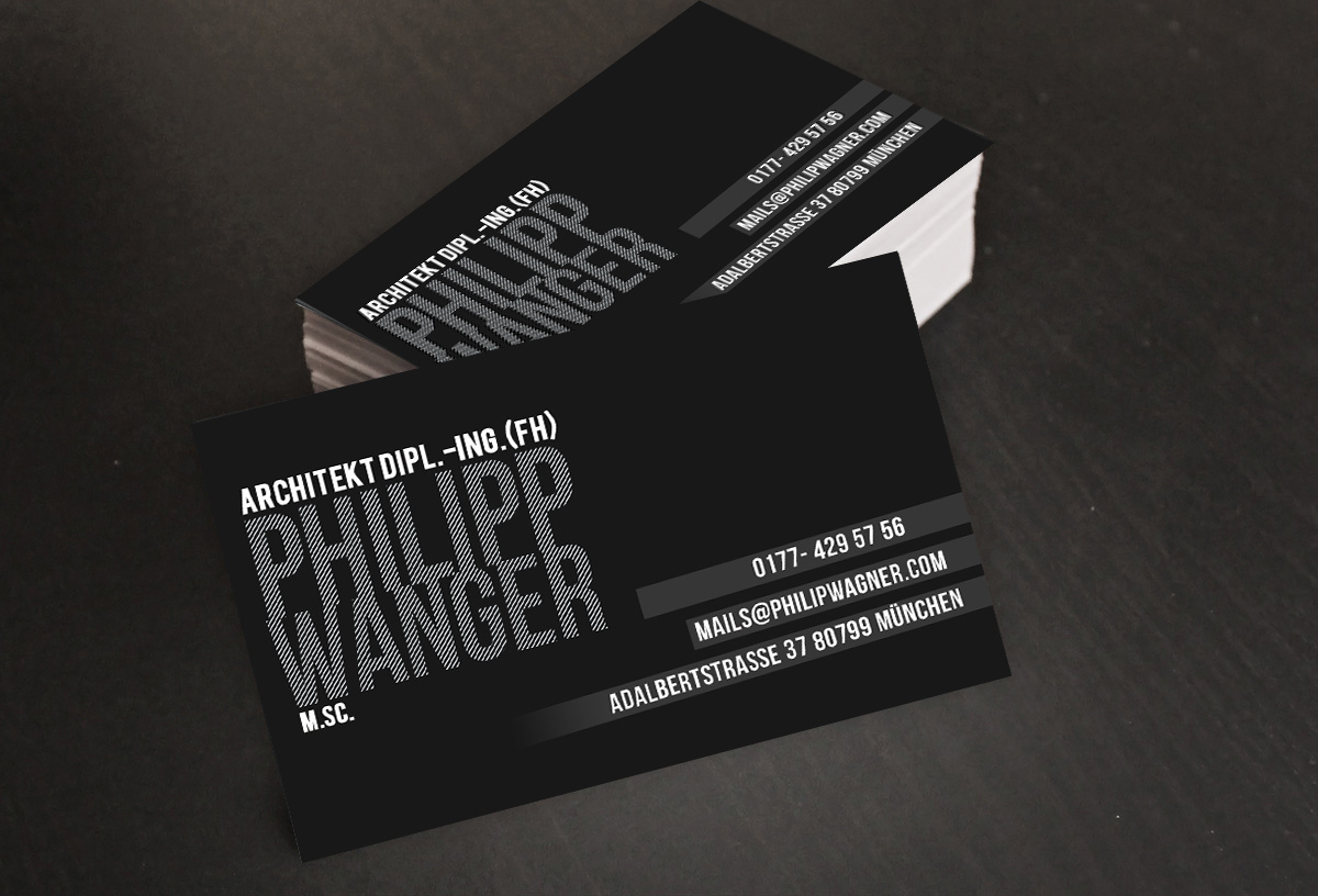 architect business card
