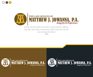 Design de Logo par tridsgn pour The Law Offices of Matthew J. Jowanna, P.A. | Design : #29622896