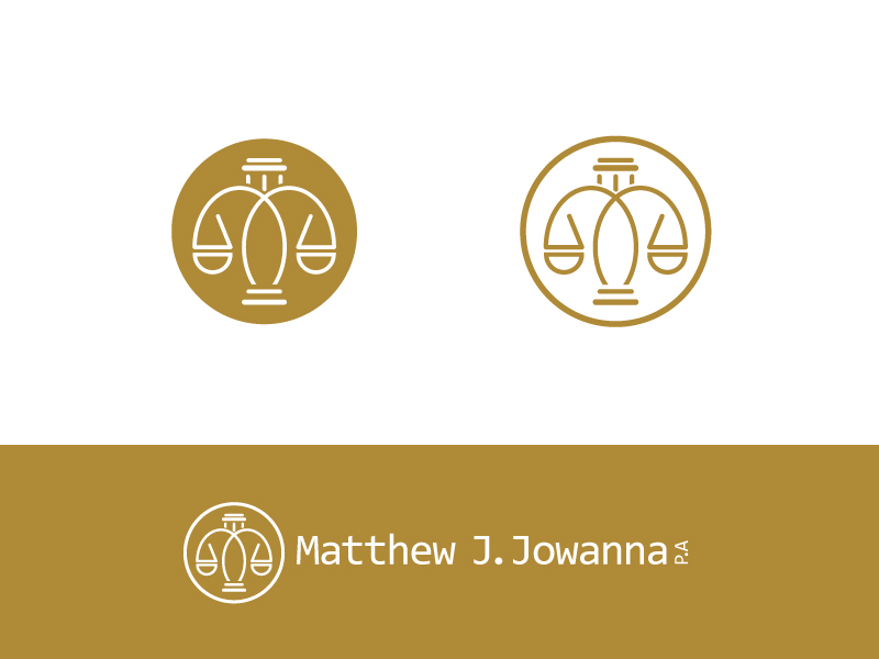Logo Design by Paint-Tools for The Law Offices of Matthew J. Jowanna, P.A. | Design #29617619