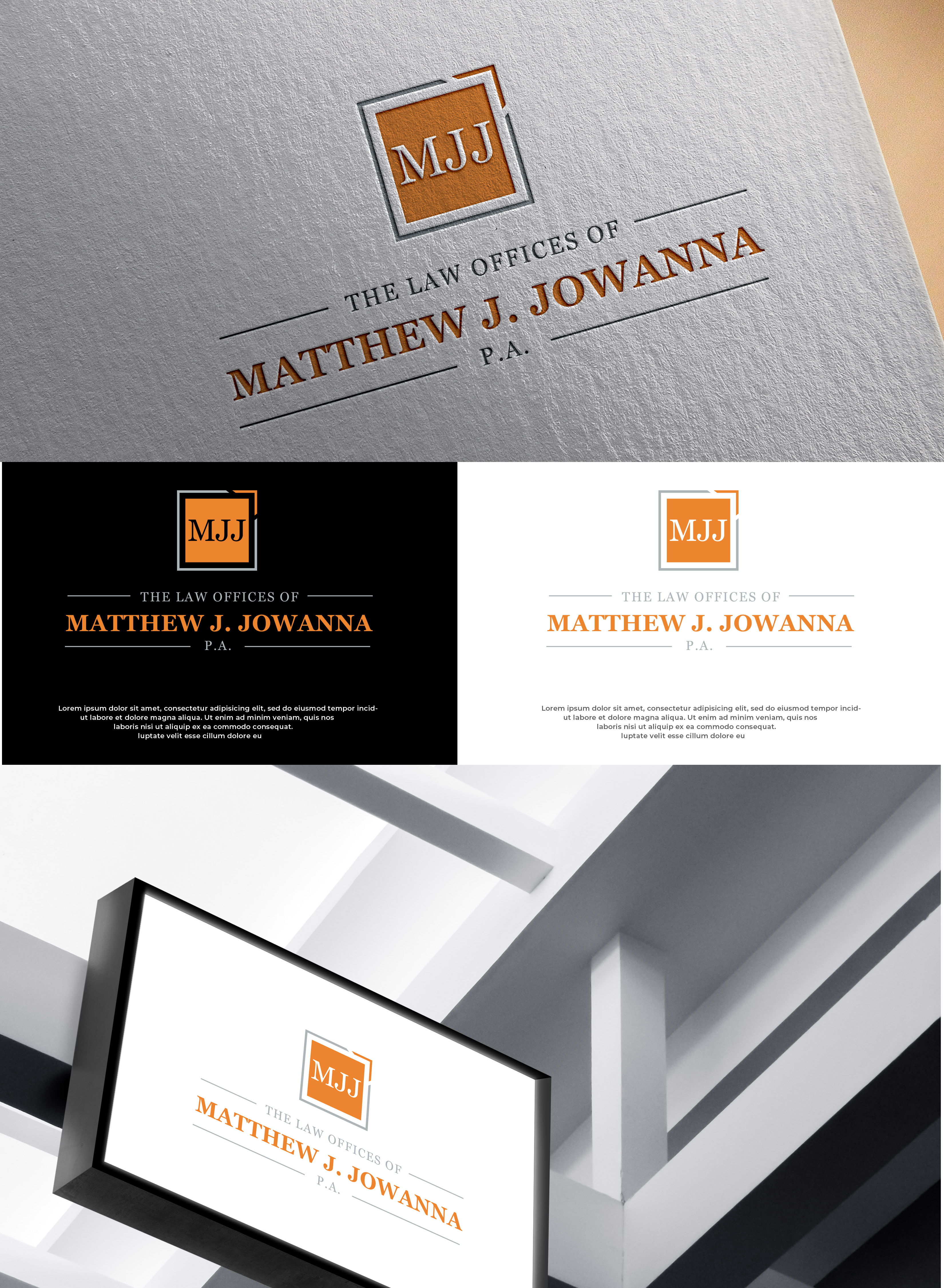 Design de Logo par Graphixpointt pour The Law Offices of Matthew J. Jowanna, P.A. | Design #29616119