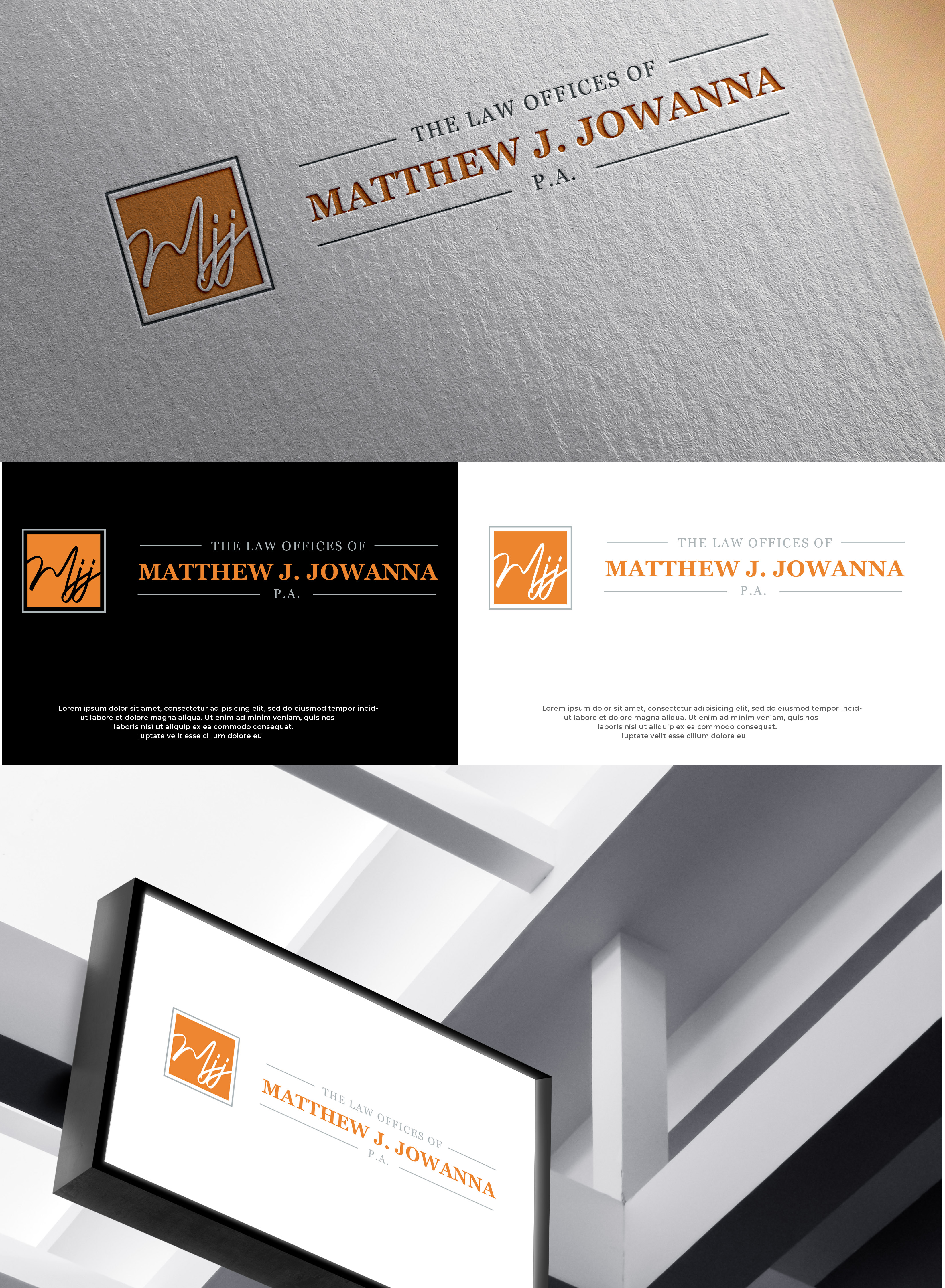 Logo Design by Graphixpointt for The Law Offices of Matthew J. Jowanna, P.A. | Design #29616185