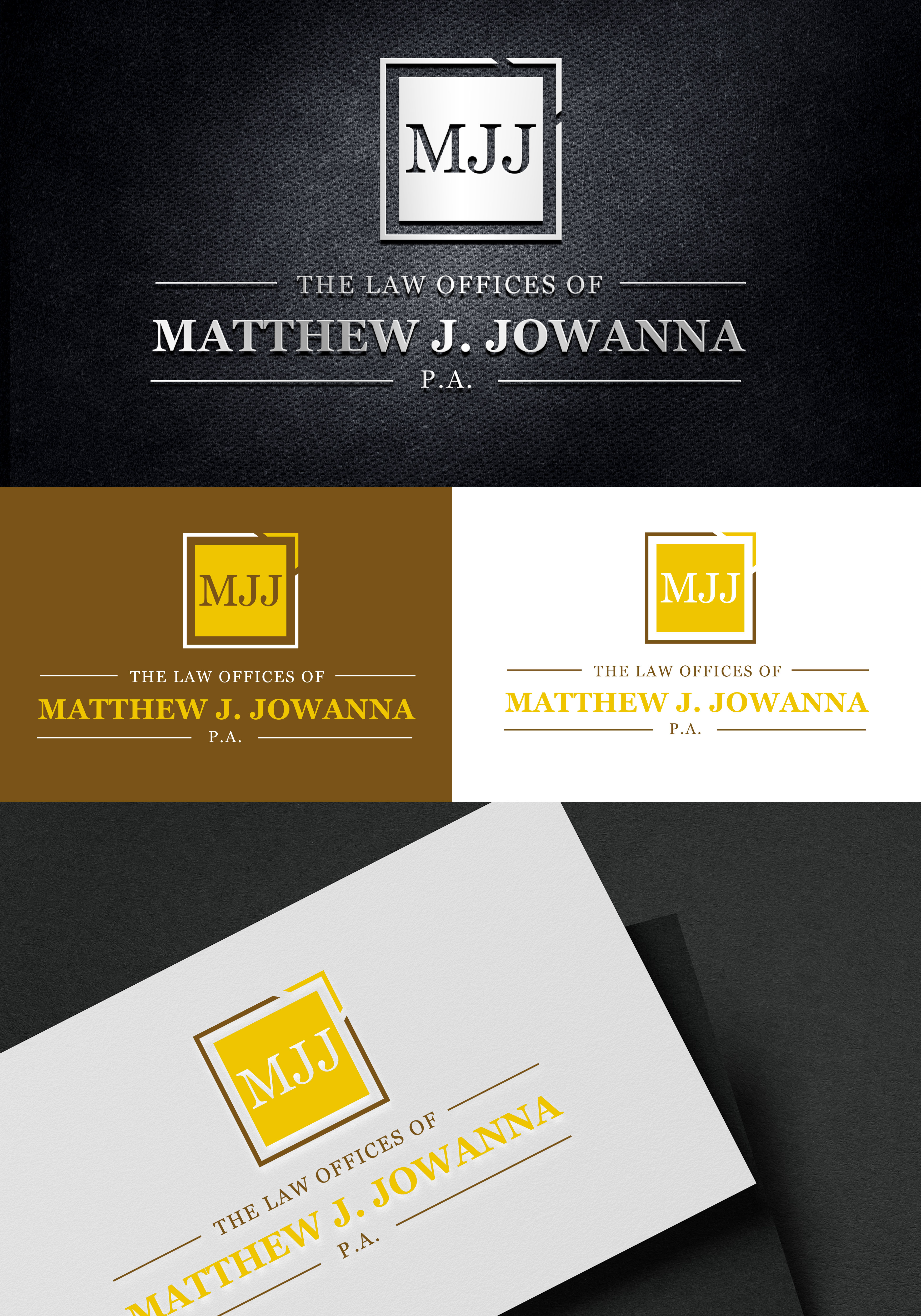 Logo Design by Graphixpointt for The Law Offices of Matthew J. Jowanna, P.A. | Design #29616271