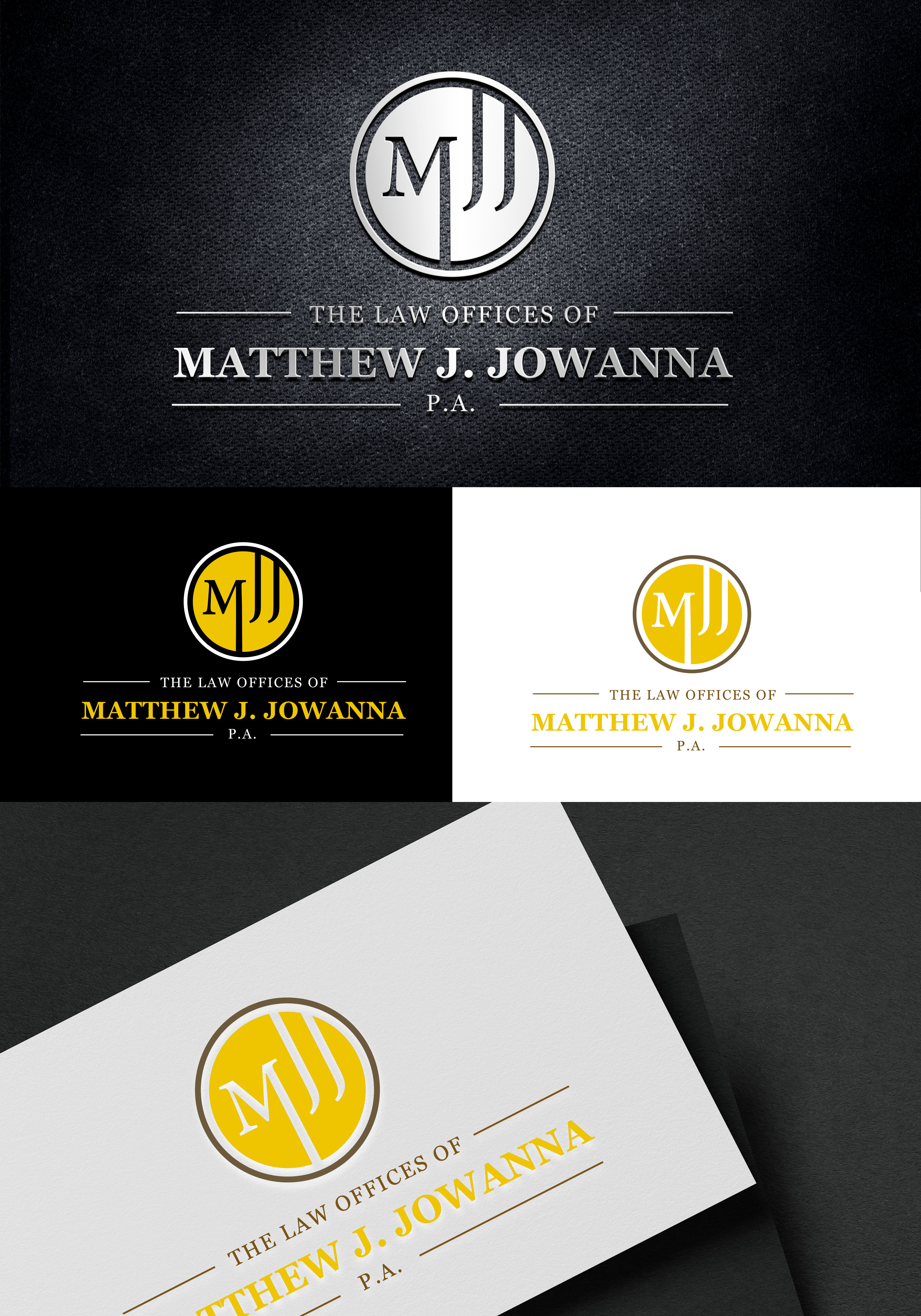 Design de Logo par Graphixpointt pour The Law Offices of Matthew J. Jowanna, P.A. | Design #29616557